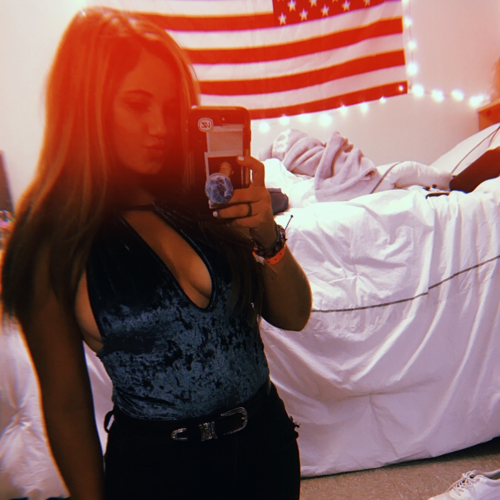 Crushed velvet bodysuit